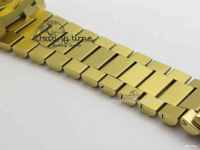 MiroTime 0427 Cozy Day-Date 40mm 228238 YG Noob 1:1 Best Edition Silver Dial On YG President Bracelet A 3710